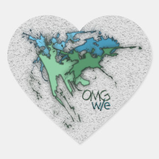 OMG! w/e Hart Sticker