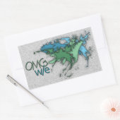 OMG! w/e Rechthoekige Sticker (Envelop)