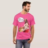 OMG Wafels Jezus Christus Ontbijt Grappige Meme Sh T-shirt (Voorkant volledig)