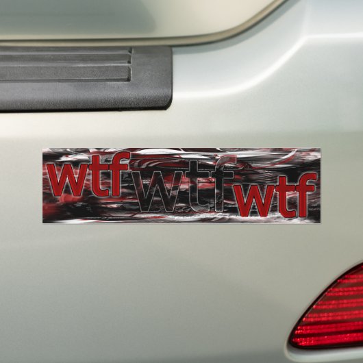 OMG! wat is dit in hemelsnaam? Bumpersticker (Op auto)