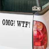 OMG! WTF! Bumpersticker (Op Truck)