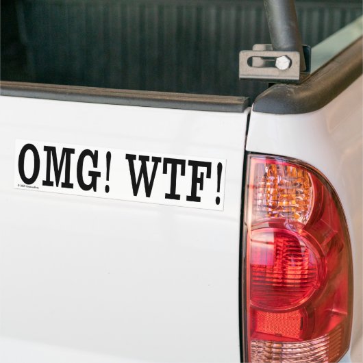 OMG! WTF! Bumpersticker (Op Truck)