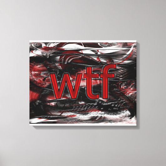 OMG! wtf Canvas Afdruk (Voorkant)