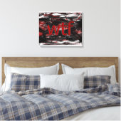 OMG! wtf Canvas Afdruk (Insitu (Slaapkamer))
