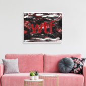 OMG! wtf Canvas Afdruk (Insitu (Woonkamer))