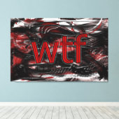 OMG! wtf Canvas Afdruk (Insitu (Houten vloer))