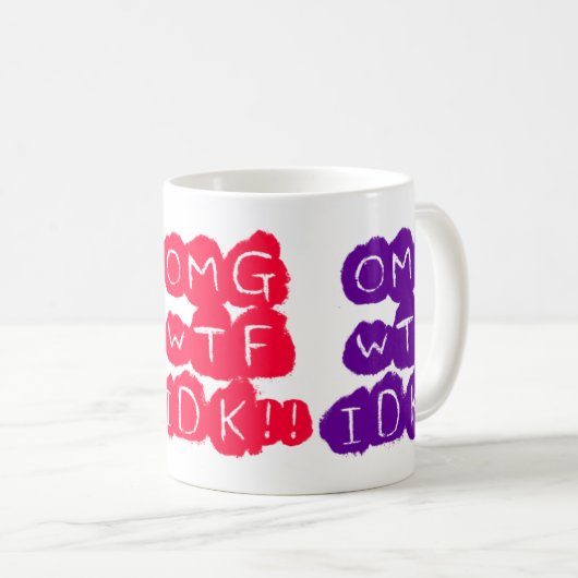 OMG WTF IDK! KOFFIEMOK (Voorkant rechts)