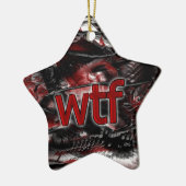 OMG! wtf Keramisch Ornament (Links)