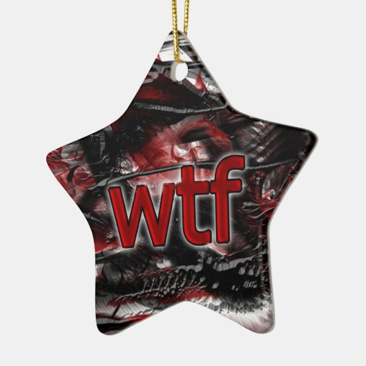 OMG! wtf Keramisch Ornament (Links)