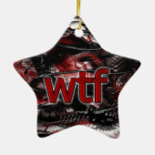 OMG! wtf Keramisch Ornament (Achterkant)