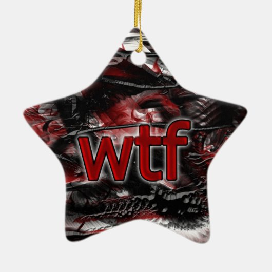 OMG! wtf Keramisch Ornament (Achterkant)