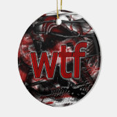 OMG! wtf Keramisch Ornament (Links)