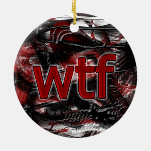 OMG! wtf Keramisch Ornament (Achterkant)