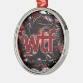 OMG! wtf Metalen Ornament (Links)