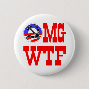 OMG WTF Oh mijn God wat de F*ck Ronde Button 5,7 Cm
