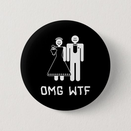 Omg Wtf Ronde Button 5,7 Cm (Voorkant)
