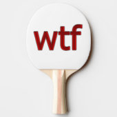OMG! wtf Tafeltennisbatje (Achterkant)