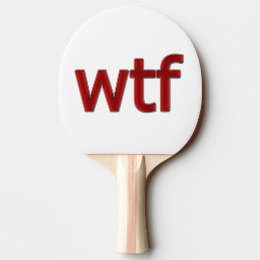 OMG! wtf Tafeltennisbatje (Achterkant)