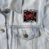 OMG! wtf Vierkante Button 5,1 Cm (In situ)