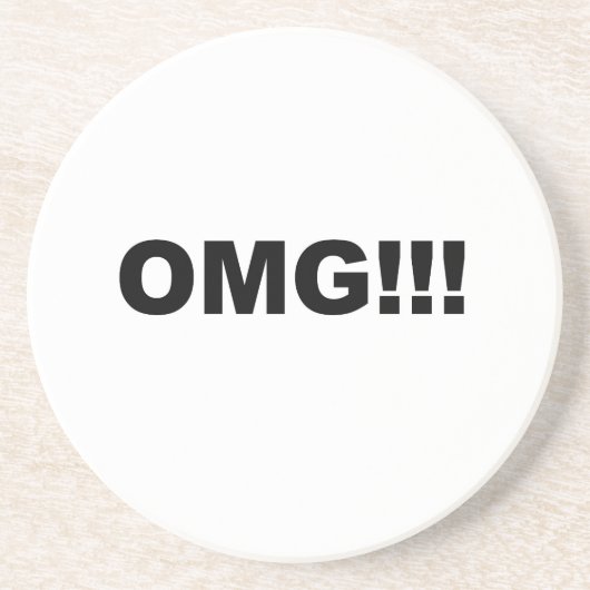 OMG!! ZANDSTEEN ONDERZETTER (Voorkant)