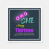 OMG ze maakt 13-jarige feest Servet (Voorkant)