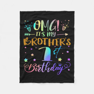 OMG zijn mijn broers 1e verjaardag zoet 1 jaar oud Fleece Deken
