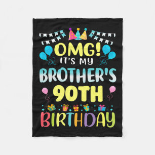 OMG zijn mijn broers 90ste verjaardag zoet 90 jaar Fleece Deken