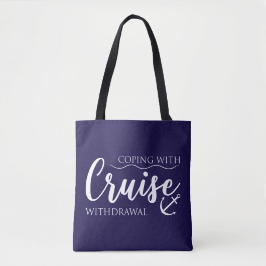 Omgaan met Druise terugtrekking Nautical Tote Bag (Voorkant)
