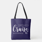 Omgaan met Druise terugtrekking Nautical Tote Bag (Achterkant)