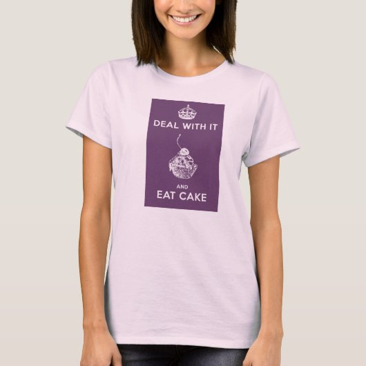 Omgaan met IT-bereik - EAT CAKE T-shirt (Voorkant)
