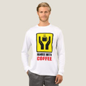 Omgaan met koffie Tri-Blend shirt (Voorkant)