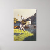 "Omgaan met stoere" Westerne kunst Canvas Afdruk (Voorkant)