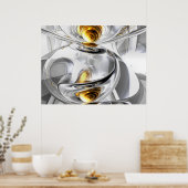 Omgekeerd Abstract Poster (Keuken)