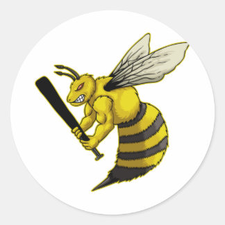 Omgekeerd beeld ronde sticker