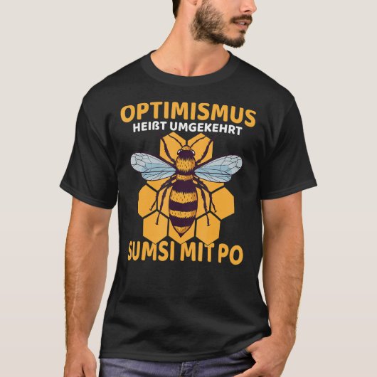 Omgekeerd betekent optimisme Sumsi met Po T-shirt (Voorkant)
