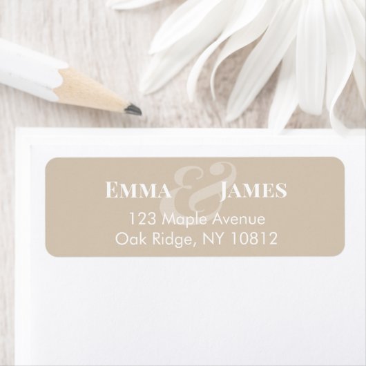 Omgekeerd champagne bruiloft retouradres | Header Etiket (Insitu)