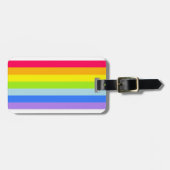 Omgekeerd felregenboogwolk bagagelabel (Voorkant horizontaal)