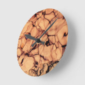 Omgekeerd Fonkelend Blauw Water Ronde Klok (Hoek)