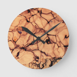 Omgekeerd Fonkelend Blauw Water Ronde Klok