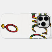 Omgekeerd "OFFICIEEL" Vrouwelijk Symbool | Bold Mi Case-Mate iPhone Case (Achterkant (horizontaal))