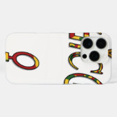 Omgekeerd "OFFICIEEL" Vrouwelijk Symbool | Bold Mi Case-Mate iPhone Case (Achterkant (horizontaal))
