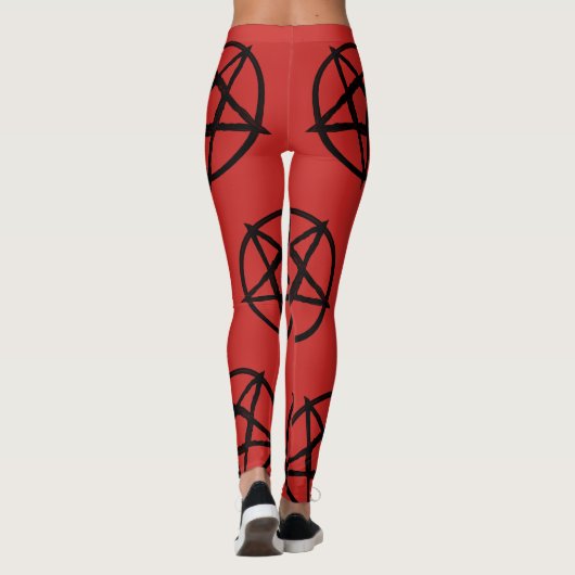 Omgekeerd pentagram leggings (Achterkant)