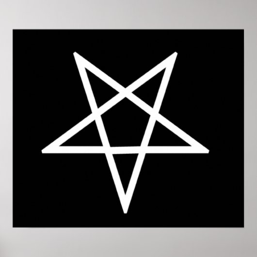 Omgekeerd pentagram poster (Voorkant)