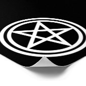 Omgekeerd pentagram-poster poster (Hoek)