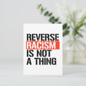 Omgekeerd racisme is geen ding briefkaart (Staand voorkant)