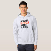 Omgekeerd racisme is geen ding hoodie (Voorkant volledig)