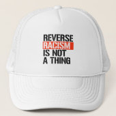 Omgekeerd racisme is geen ding trucker pet (Voorkant)