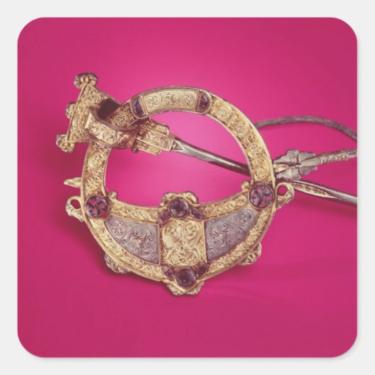 Omgekeerd van de Tara Brooch Vierkante Sticker (Voorkant)