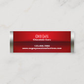 Omgekeerd Visitekaartje van Chocolate Bar (Achterkant)