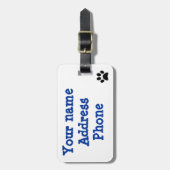 Omgekeerd WCC-logo bagagelabel (Voorkant verticaal)